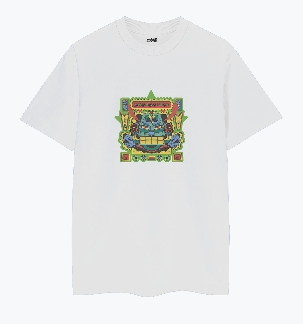 Decode Lies Samurai Mask T-Shirt