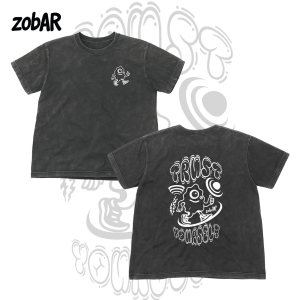 Acid Wash Graphic T-Shirt , Trust Yourself , Vintage Streetwear Tee